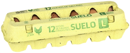 LIDL HUEVOS FRESCOS DE GALLINAS CRIADAS EN EL SUELO
