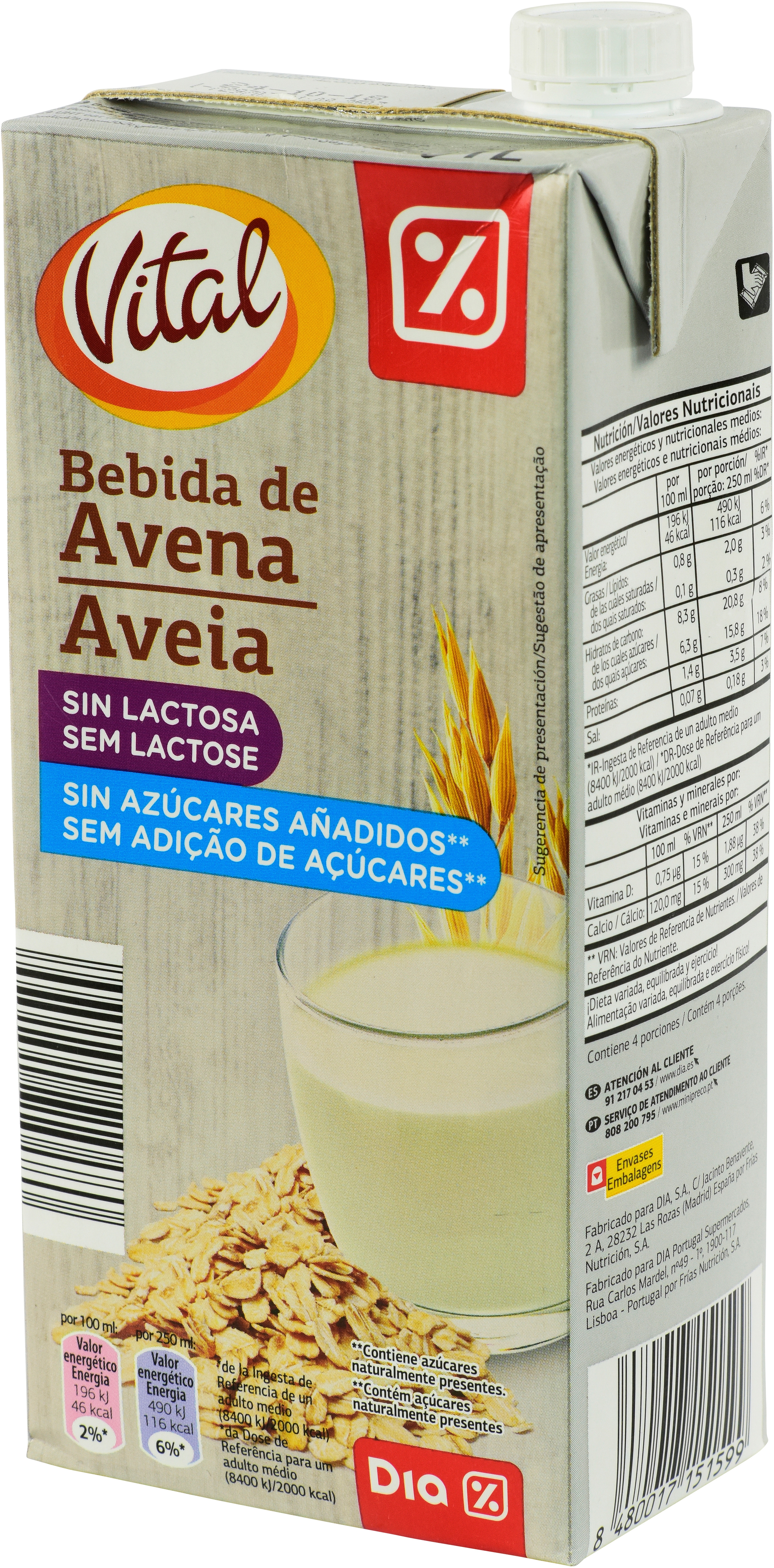BEBIDA DE AVENA