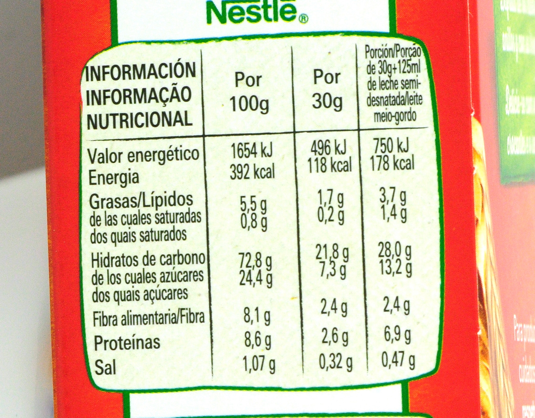 NESTLÉ BIO CHEERIOS BIO CON MIEL.