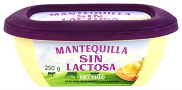 HACENDADO (MERCADONA) MANTEQUILLA SIN LACTOSA
