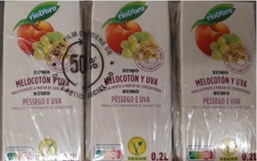 RIO D´ORO (ALDI) Zumo melocotón y uva