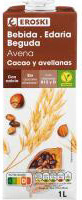 EROSKI Bebida avena cacao y avellanas
