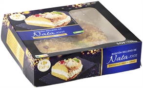 CARREFOUR EXTRA ROSCÓN RELLENO DE NATA 100%