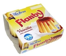 NESTLÉ-LA LECHERA Flanby vainilla con caramelo