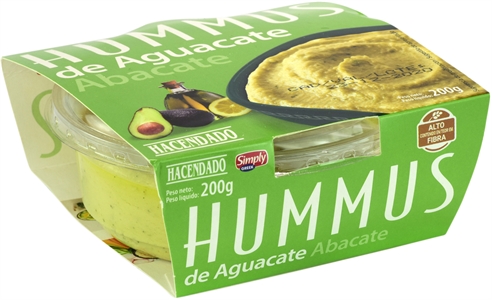 HACENDADO (MERCADONA) HUMMUS DE AGUACATE