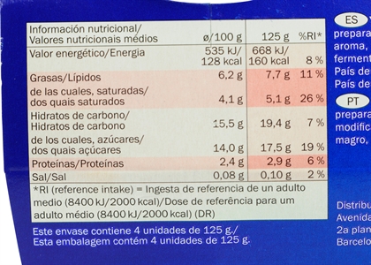MILBONA (LIDL) GRIEGO FRESA.