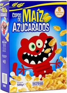 HACENDADO (MERCADONA) COPOS DE MAÍZ AZUCARADOS.