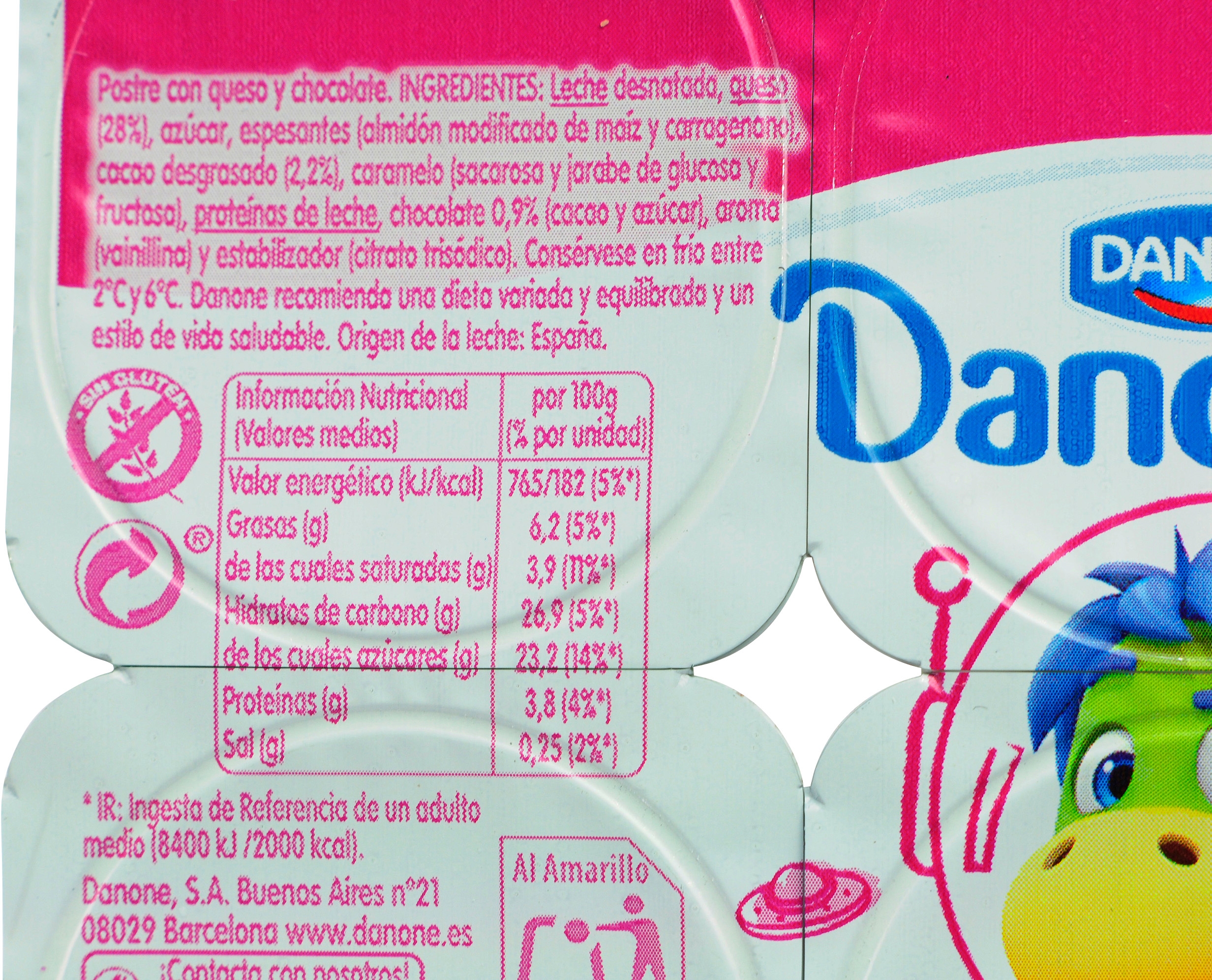 DANONINO (DANONE) CHOCOLATE.
