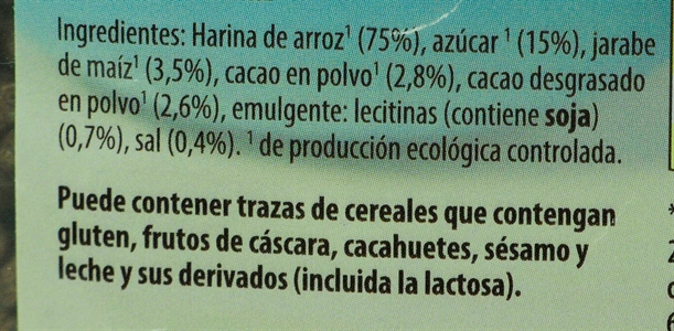 GUTBIO (ALDI) ARROZ INFLADO CON CACAO.