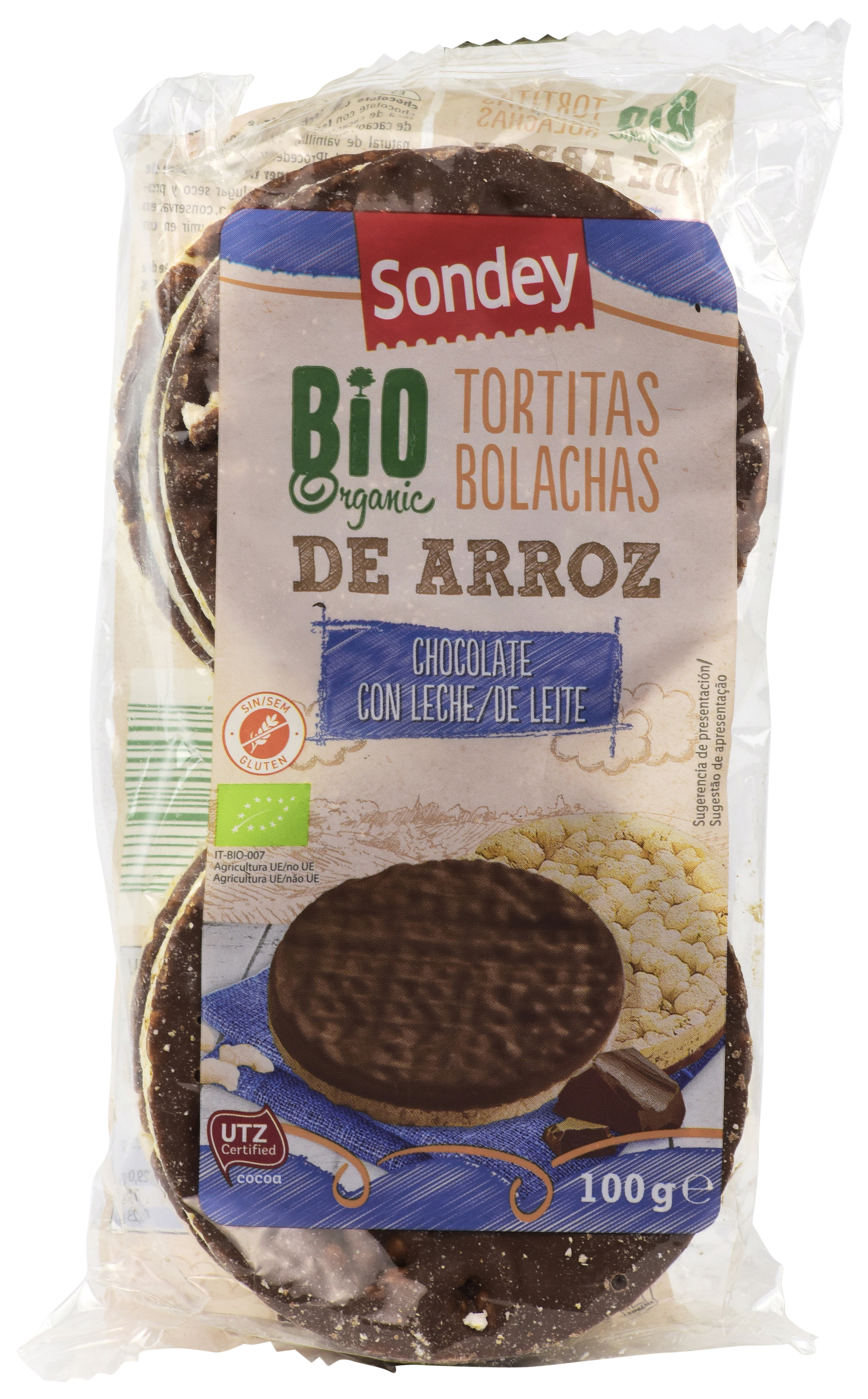 TORTITA DE ARROZ CHOCOLATE CON LECHE
