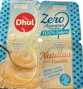 DHUL Natillas sabor vainilla zero azúcares añadidos