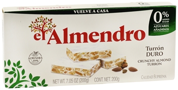 EL ALMENDRO TURRÓN DURO 0% AZÚCARES AÑADIDOS