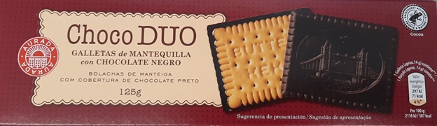 AURADA (ALDI) Choco duo con chocolate negro