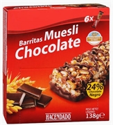 HACENDADO (MERCADONA) BARRITAS MUESLI CHOCOLATE