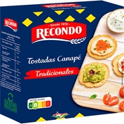 RECONDO TOSTADAS CANAPÉ TRADICIONALES, REDONDAS